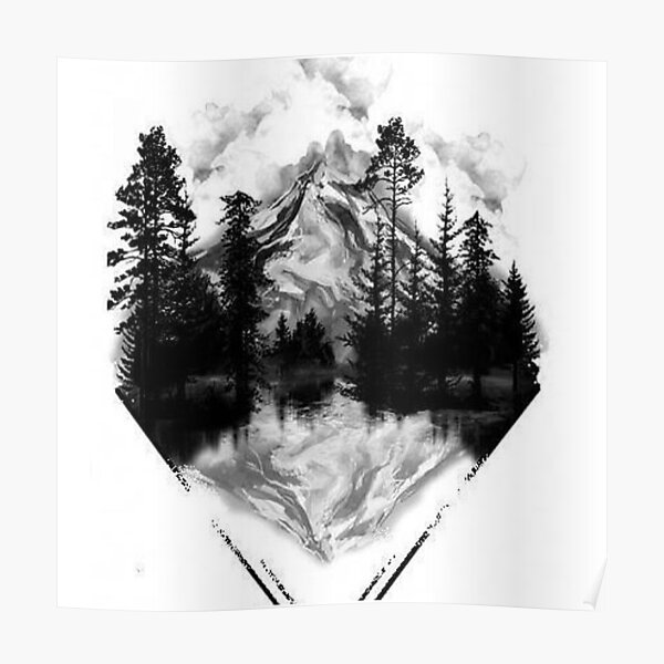"Black and white design" Poster for Sale by abderrahimbk | Redbubble