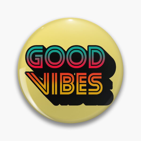 Item preview, Gradient Tricolor Spectrum Stripes 3D Extruded Retro Vintage Sans Serif Display Typography Good Vibes Quotes designed and sold by Cawaiico.
