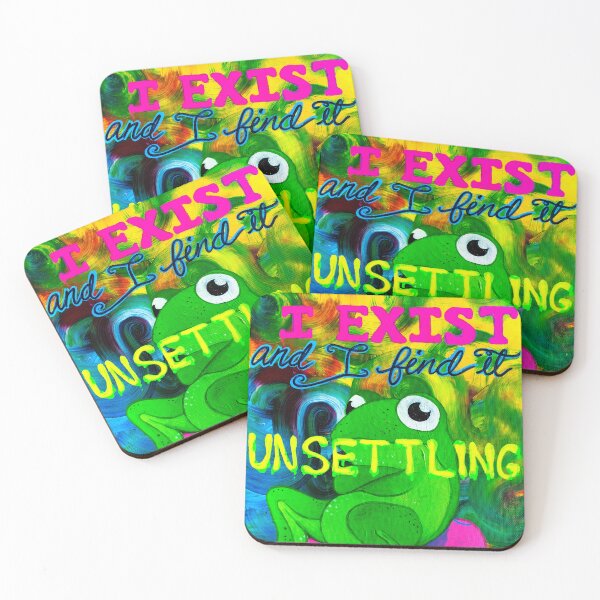 Item preview, I Exist And I Find It Unsettling Frog designed and sold by rubberduck17.