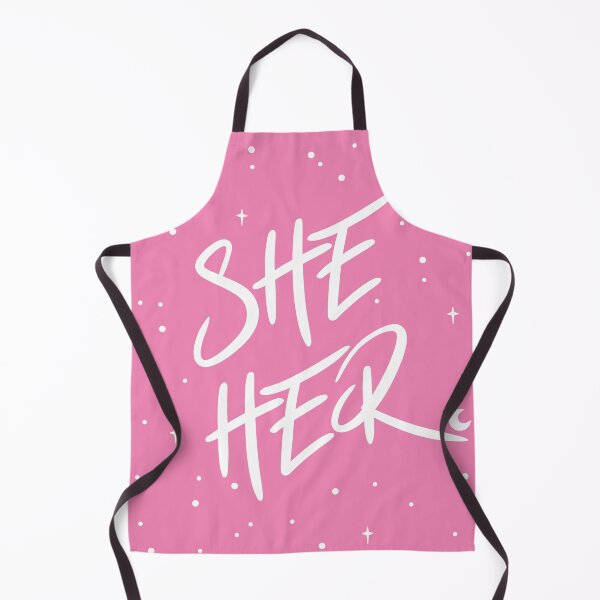 Item preview, Stars She/Her Pronouns in Pink designed and sold by MoonMint.