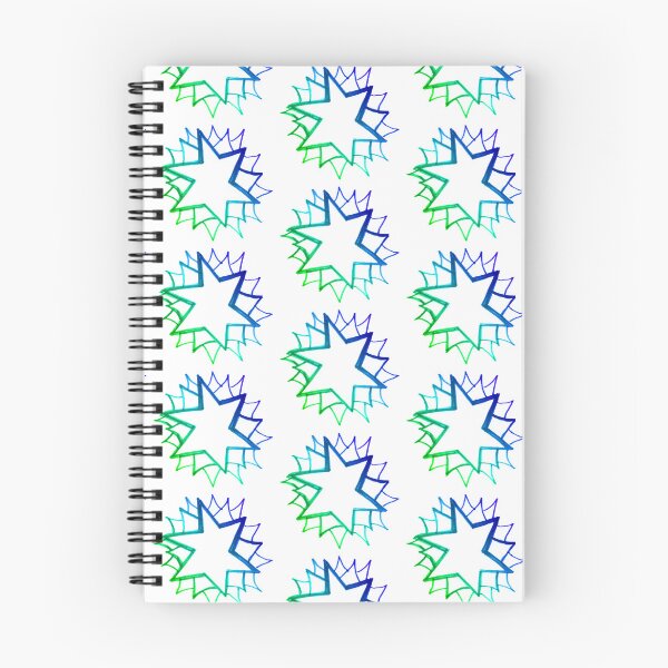 Item preview, Blue green star hand drawing | Blue green star pattern designed and sold by lausn.