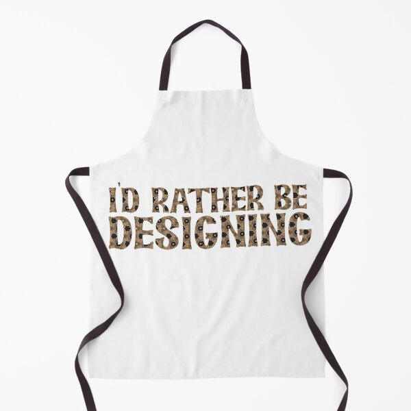 Item preview, i'd rather be designing - neutral patterned text designed and sold by thelivingrp.