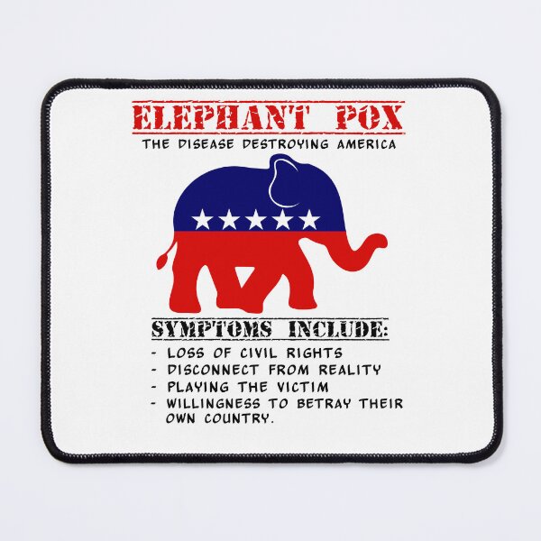 Item preview, Elephant Pox -  Funny Democratic Design for Americans designed and sold by dschiffer12.