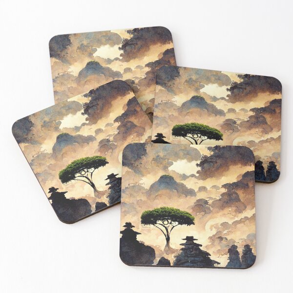 Item preview, Japanse Antique Tree Painting designed and sold by DarkAgeArt.