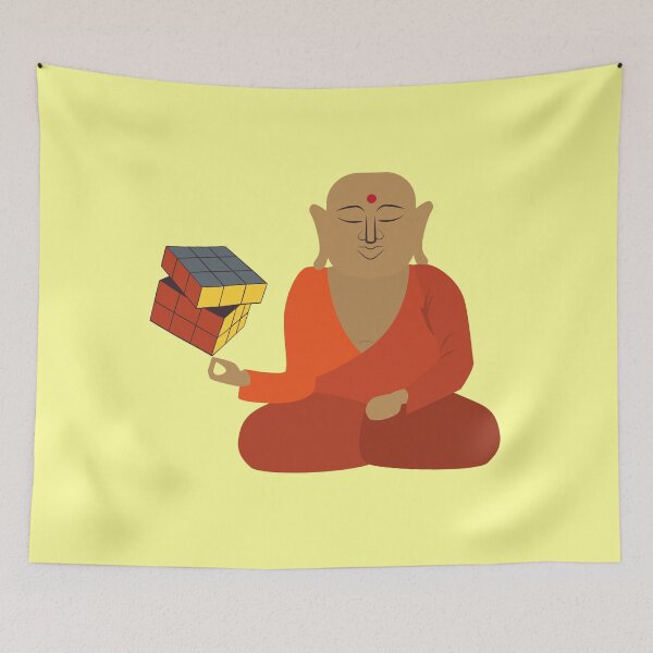 Item preview, Rubik Cube Buddha designed and sold by trendingatees.