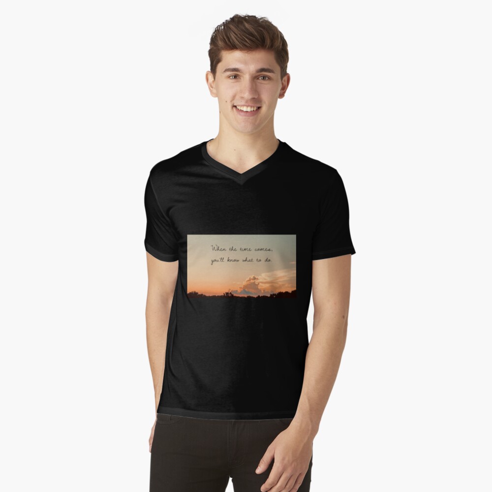 Item preview, V-Neck T-Shirt designed and sold by stillnessgifts.