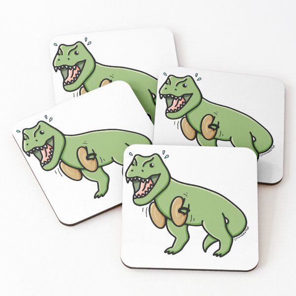 Item preview, T. rex playing cymbals designed and sold by scrambledpegs.