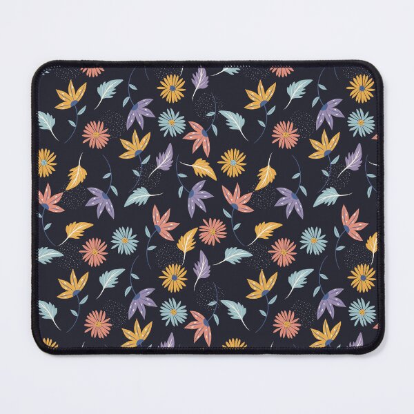Artikelvorschau, Herbstlaub-Muster auf dunkelblauem Hintergrund entworfen und verkauft von PatternHome.