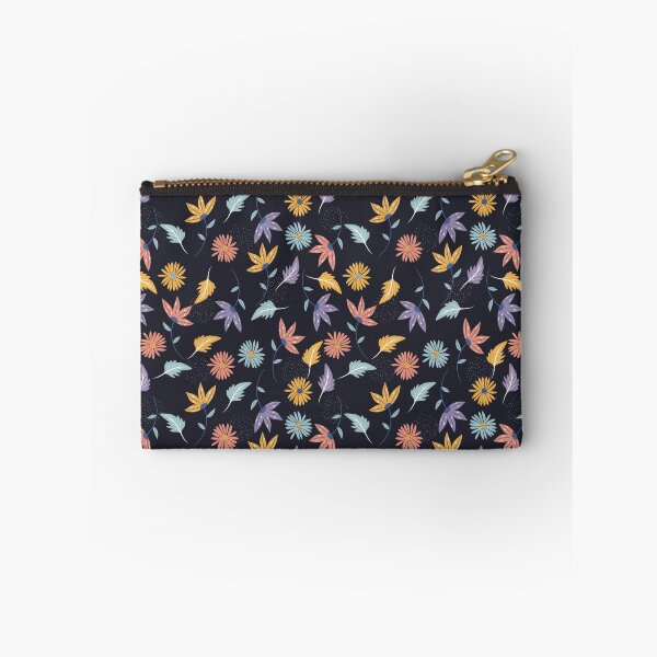 Item preview, Autumn Leaves Pattern On Dark Blue Background designed and sold by PatternHome.