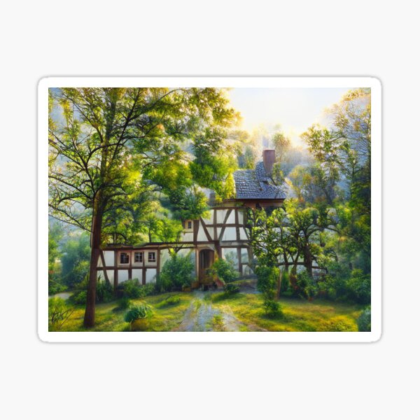 Item preview, Bergisches half-timbered house designed and sold by VisionaryAI.