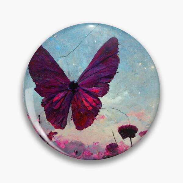 Item preview, Purple Butterfly Painting designed and sold by DarkAgeArt.
