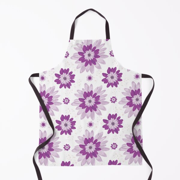Item preview, Purple flowers on white background  designed and sold by Olha Volokhova.