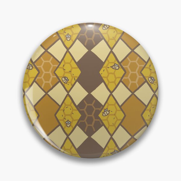 Item preview, Bee Themed Geometric Pattern designed and sold by PinniPetal.