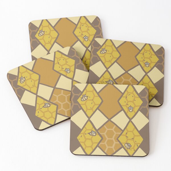 Item preview, Bee Themed Geometric Pattern designed and sold by PinniPetal.