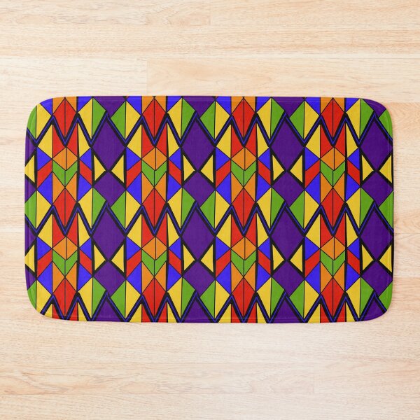 Item preview, A colorful Geometrically abstracted triangular design  designed and sold by The Onboard  Artist.