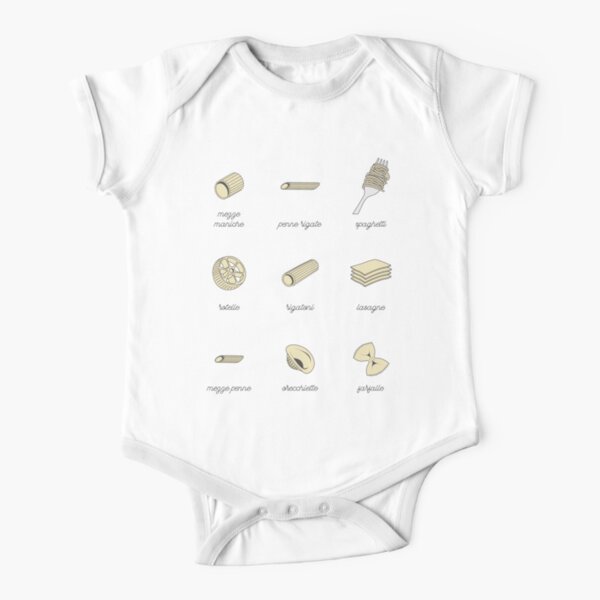 Rigatoni Pasta Short Sleeve Baby One Piece For Sale Redbubble