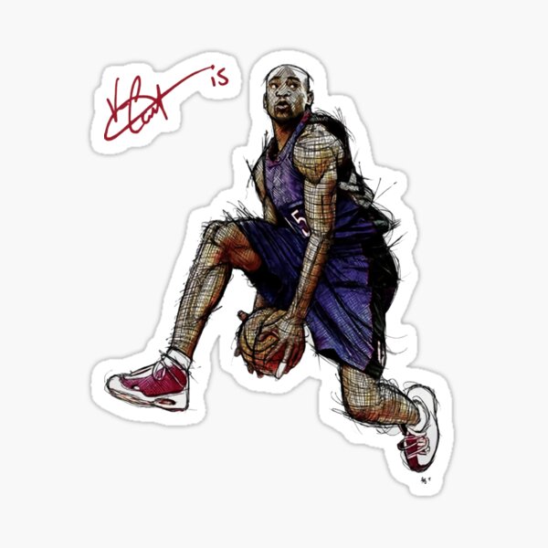 Vince Carter It's Over Signature sticker artwork
