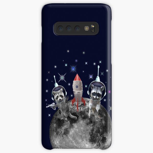 Trash Pandas in Space Raccoons on Moon Samsung Galaxy Snap Case