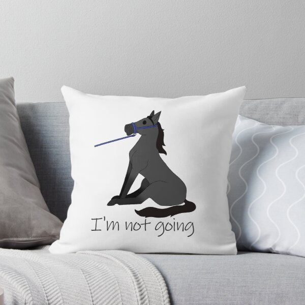 Item preview, I'm Not Going Horse with Halter designed and sold by CrazyCatCraft.