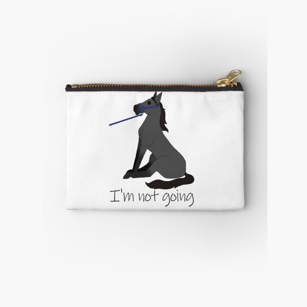 Item preview, I'm Not Going Horse with Halter designed and sold by CrazyCatCraft.