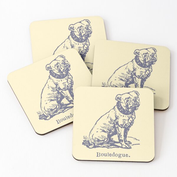 Item preview, Bulldog - Bouledouge - Vintage Dictionary Illustration designed and sold by Birdbrook Academy.
