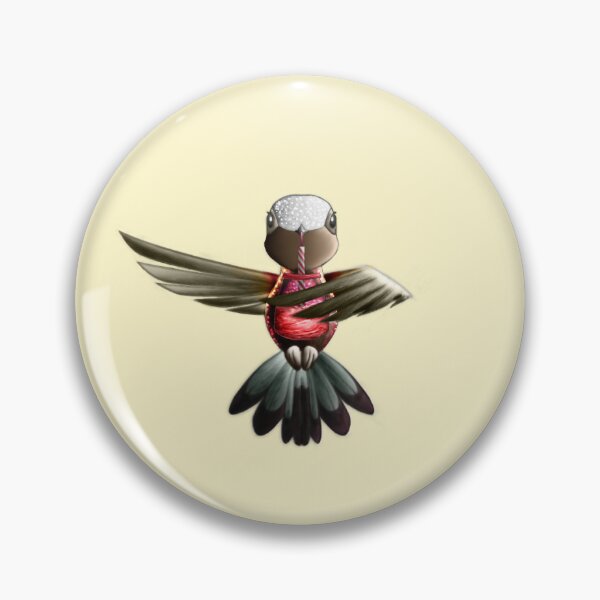 Artikelvorschau, Weiß gekrönter Kolibri Version 006 entworfen und verkauft von TheCornerLady.