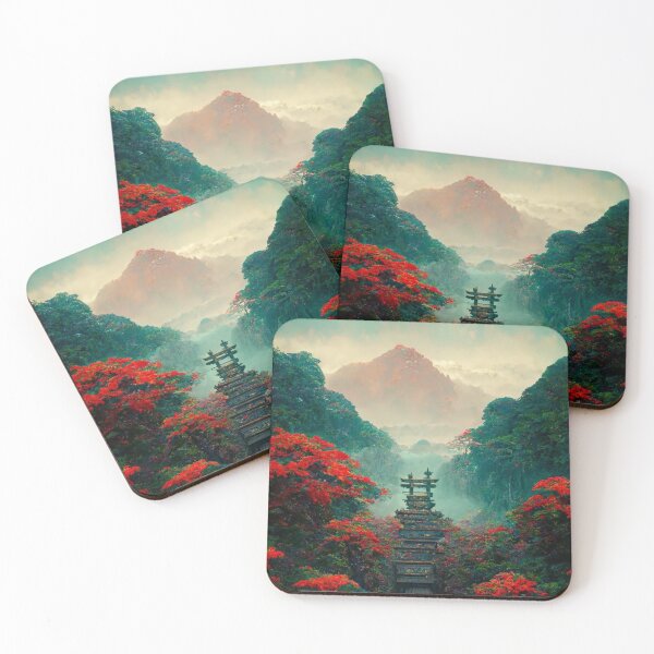 Item preview, Ancient Japanese Mythical Forest designed and sold by lifestylein.