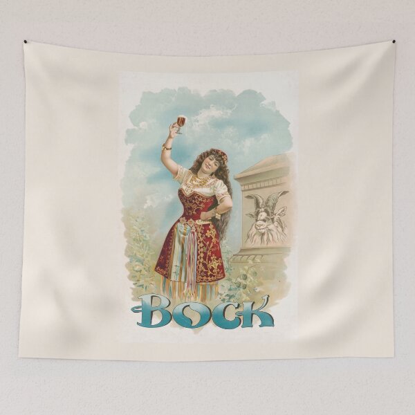 Item preview,  Vintage Bock Beer Poster,Bock Miranda no Jerome Schile -Vintage goat Poster-Bock Beer designed and sold by TeeARTHY.