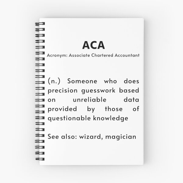 Item preview, ACA tshirt - accountant designed and sold by TransferPricing.