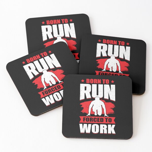 Item preview, Born To Run Forced To Work Sprint Race Runner Gift designed and sold by Marcid95.