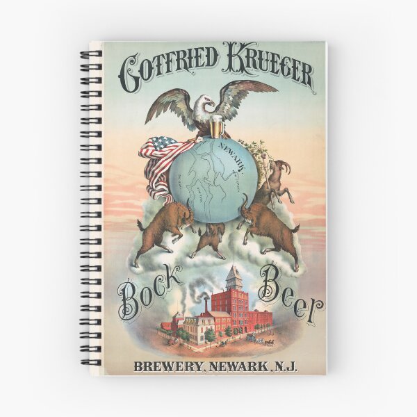Item preview,  Vintage Bock Beer Poster,Gotfried Kruger brewery, Newark, N.J., Bock beerJerome Schile -Vintage goat Poster-Bock Beer designed and sold by TeeARTHY.
