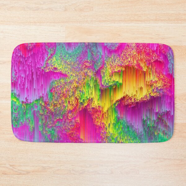 Item preview, Cosmic Pixels | Pixel Art | Pink, Green, Yellow | Colorful designed and sold by Jennifer Walsh Design.