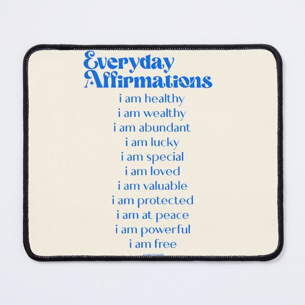 Item preview, Everyday Affirmations, spirituality, spiritual quote designed and sold by SabrinaGold.