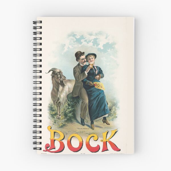 Item preview,  Vintage Bock Beer Poster,Young America, Bock no. 193 (1894) Henry Jerome Schile  -Vintage goat Poster-Bock Beer designed and sold by TeeARTHY.