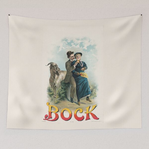 Item preview,  Vintage Bock Beer Poster,Young America, Bock no. 193 (1894) Henry Jerome Schile  -Vintage goat Poster-Bock Beer designed and sold by TeeARTHY.