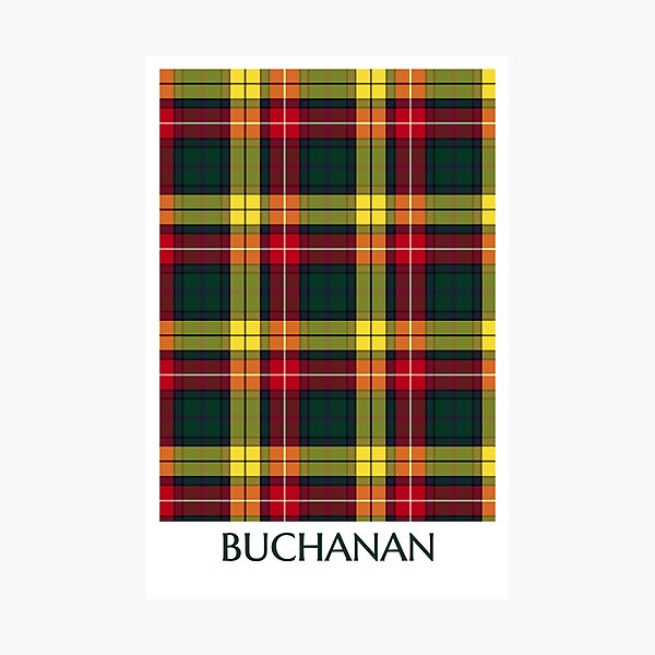 Item preview, Clan Buchanan Tartan designed and sold by plaidwerx.