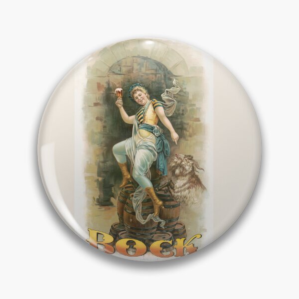 Item preview, Vintage Bock Beer Poster, Bock, pyramida no. 198 (1894) Henry Jerome Schile  -Vintage goat Poster-Bock Beer designed and sold by TeeARTHY.