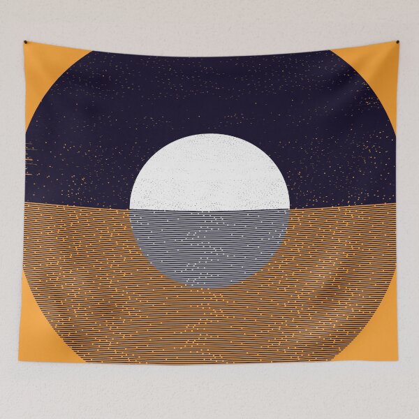 Item preview, Abstract Geometric Sunset Art - Modern Abstract Geometric Art designed and sold by jacnotjac.