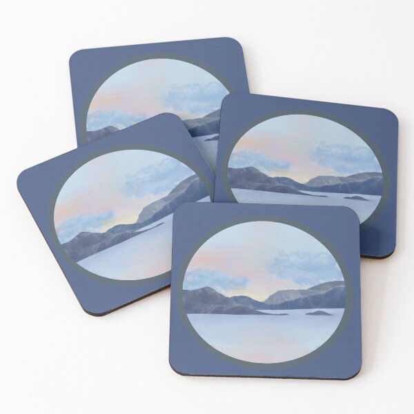 Item preview, Mountains Over The Ocean At Sunset designed and sold by Natural-Habitat.