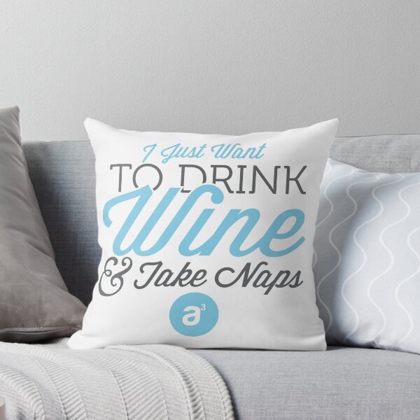 Item preview, Drink Wine & Take Naps (Blue) designed and sold by AridDesigns.