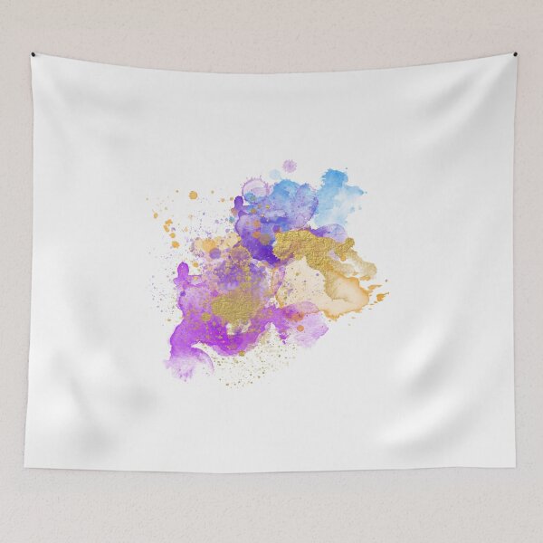 Item preview, Abstract Watercolour - Purple and Gold designed and sold by Jacqui Frank.