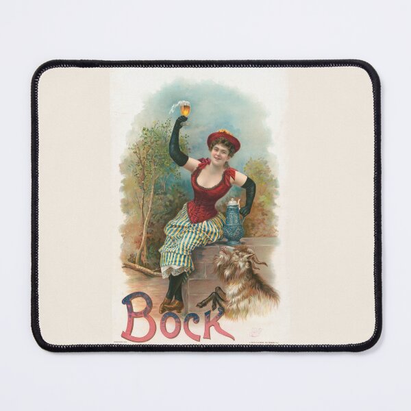 Item preview, Vintage Bock Beer Poster, Bock, Have one with me, no. 179 Henry Jerome Schile -Vintage goat Poster-Bock Beer designed and sold by TeeARTHY.