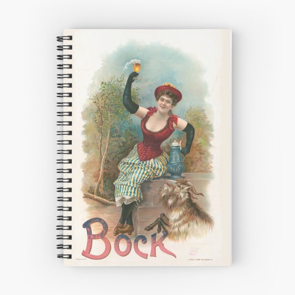Item preview, Vintage Bock Beer Poster, Bock, Have one with me, no. 179 Henry Jerome Schile  -Vintage goat Poster-Bock Beer designed and sold by TeeARTHY.