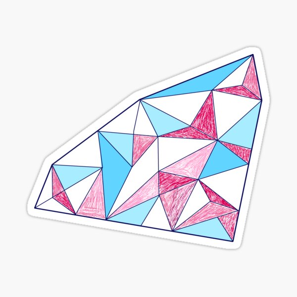 Seamless geometric pattern of triangles Sticker