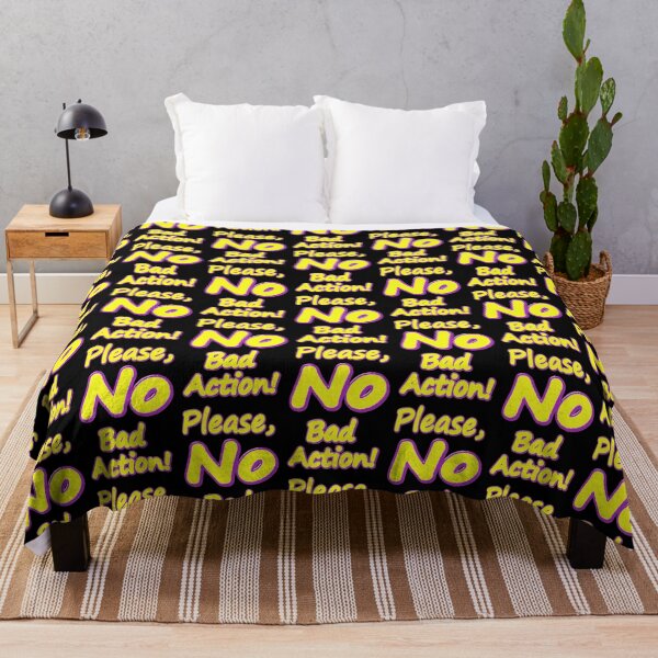 Item preview,  "Please, No Bad Action!" Cute Design. Buy Now designed and sold by Health And Fitness Posts e-Store.