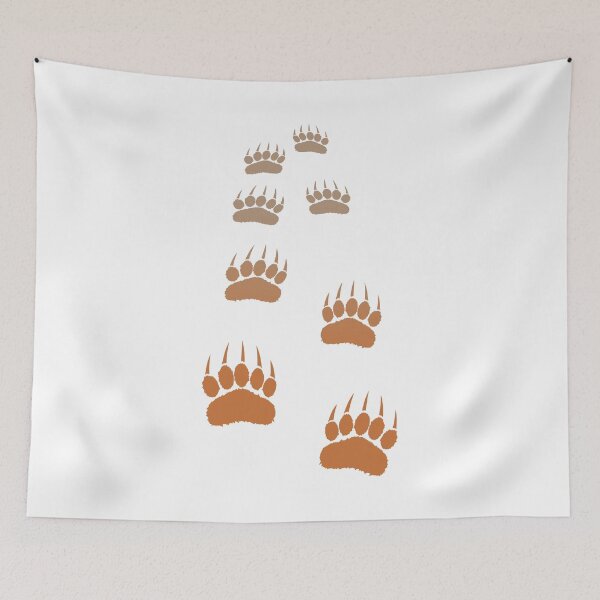 Item preview, Gradient Grizzly Bear Paw Print designed and sold by Almdrs.