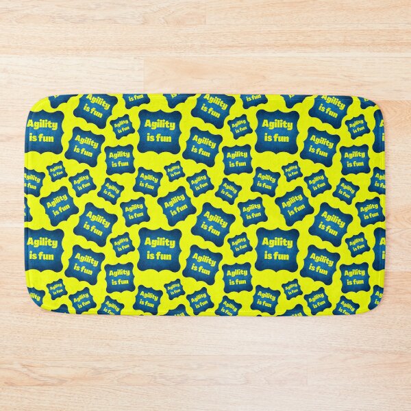 Item preview, Agility is fun in yellow and blue for agility and dog enthusiasts designed and sold by PausePapote.