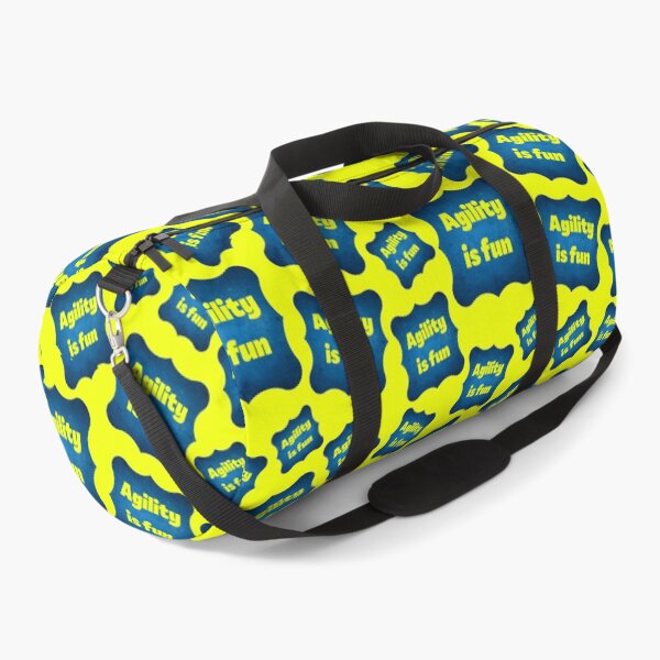 Item preview, Agility is fun in yellow and blue for agility and dog enthusiasts designed and sold by PausePapote.