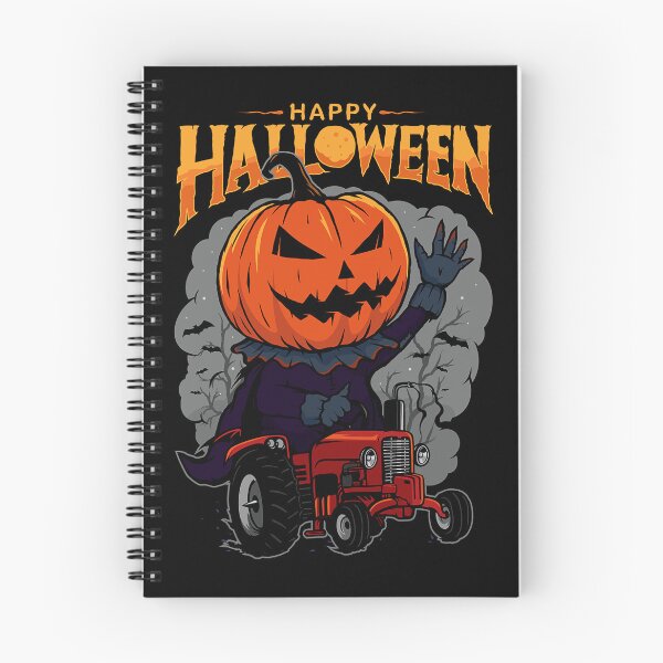 Item preview, Happy Halloween. Halloween pumpkin driving a corn tractor designed and sold by fekraart.