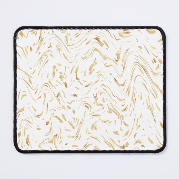 Item preview, Modern Gold White Dots Wavy Lines Abstract Design designed and sold by InovArtS.